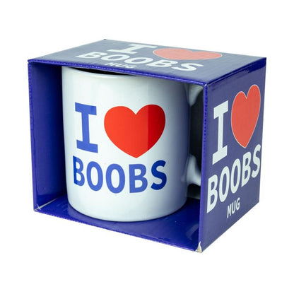 SPENCER & FLEETWOOD - I LOVE BOOBS CERAMIC MUG