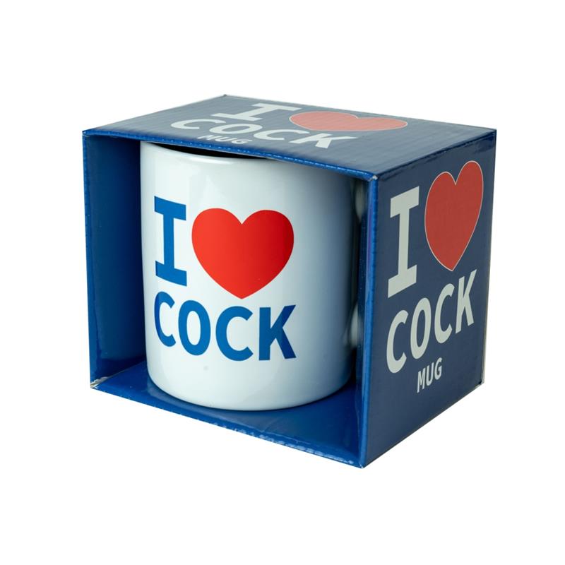 SPENCER & FLEETWOOD - I LOVE COCK CERAMIC MUG