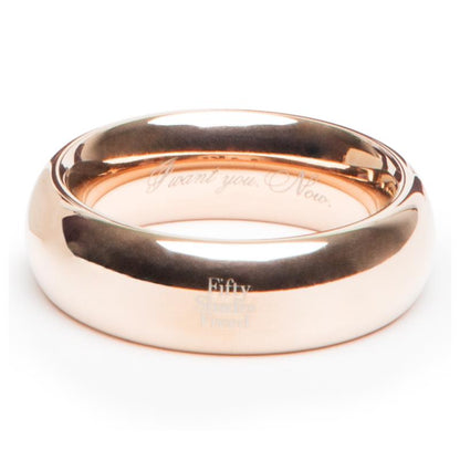 FIFTY SHADES FREED - I WANT YOU NOW STEEL LOVE RING