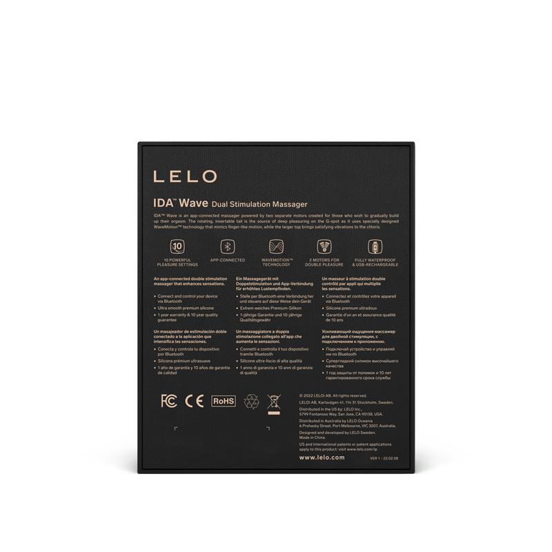 LELO - IDA WAVE WITH APP CORAL RED
