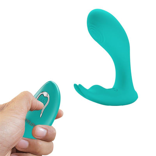 PRETTYLOVE - IDABELLE STIMULATOR WITH VIBRATION AND PULSATION REMOTE CONTROL