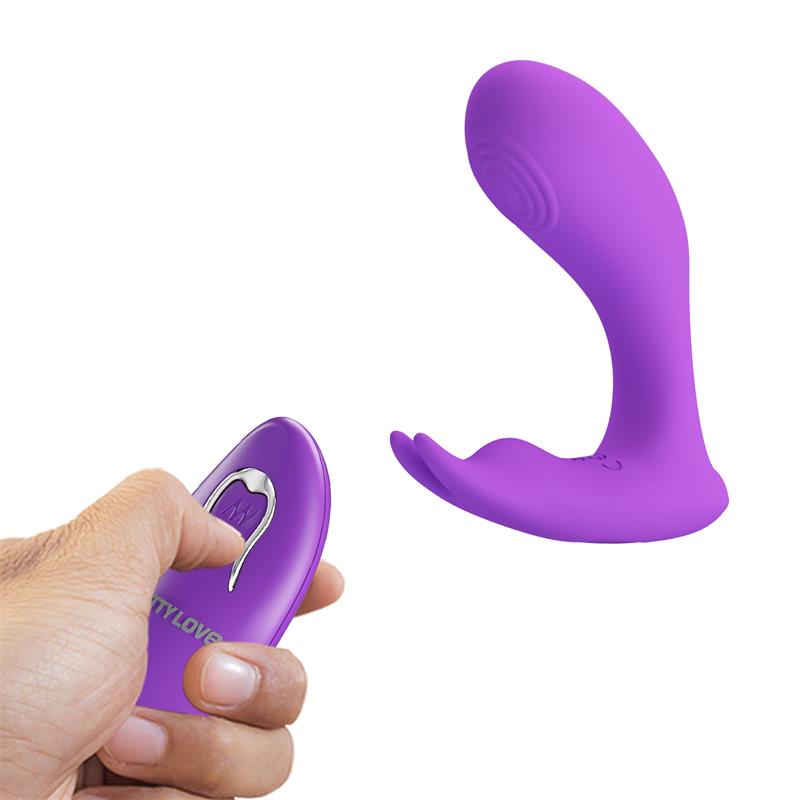 PRETTYLOVE - IDABELLE STIMULATOR WITH VIBRATION AND PULSATION REMOTE CONTROL