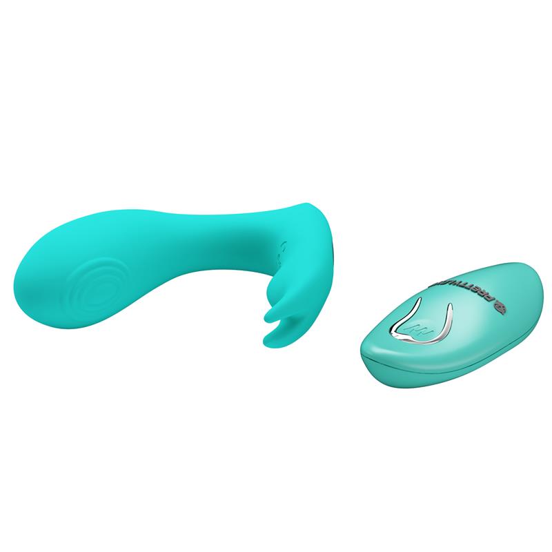 PRETTYLOVE - IDABELLE STIMULATOR WITH VIBRATION AND PULSATION REMOTE CONTROL