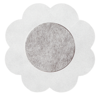 BYE-BRA - FLOWER NIPPLE CUPS PACK 3 UNITS BROWN SIZE XL