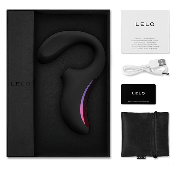 LELO - ENIGMA DOUBLE SUCTION STIMULATION MASSAGER BLACK