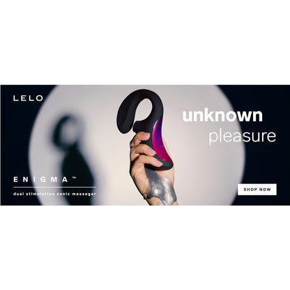 LELO - ENIGMA DOUBLE SUCTION STIMULATION MASSAGER BLACK