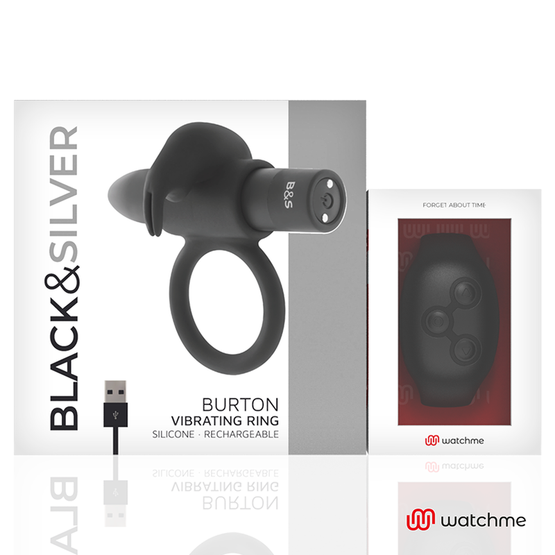 NOIR&ARGENT - BAGUE COCKRING TÉLÉCOMMANDÉE BURTON WATCHME