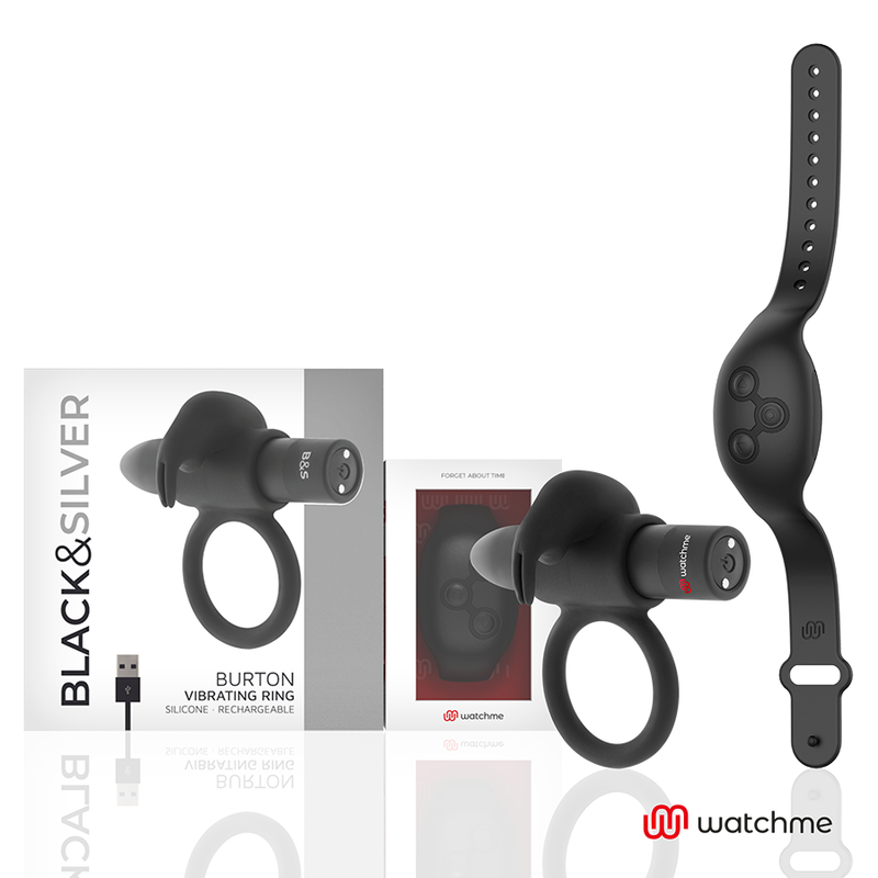 NOIR&ARGENT - BAGUE COCKRING TÉLÉCOMMANDÉE BURTON WATCHME