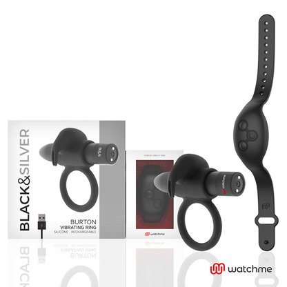 NOIR&ARGENT - BAGUE COCKRING TÉLÉCOMMANDÉE BURTON WATCHME
