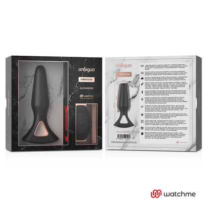 ANBIGUO - WATCHME TÉLÉCOMMANDE VIBREUR PLUG ANAL ALEXANDRU
