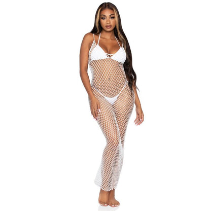 LEG AVENUE - WOVEN TWIST NET MAXI DRESS