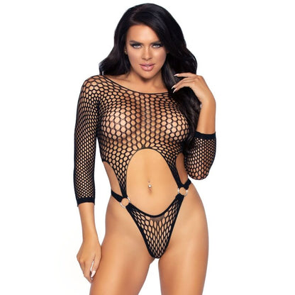 LEG AVENUE - TOP BODYSUIT WITH THONG BACK