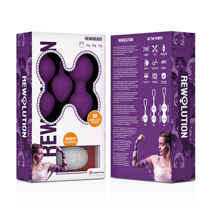 REWOLUTION - BOULES VIBRANTES REWOBEADS TÉLÉCOMMANDE AVEC TECHNOLOGIE WATCHME