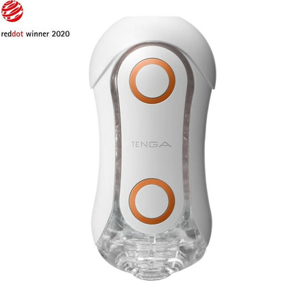 TENGA - FLIP ORB STRONG CRASH MASTURBATOR WHITE AND ORANGE