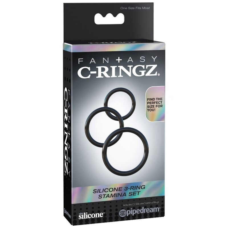 FANTASY C-RINGZ - ENSEMBLE D'ENDURANCE 3 ANNEAUX EN SILICONE