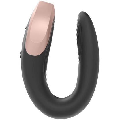 SATISFYER - VIBRADOR PARA PAREJA DOUBLE LOVE LUXURY NEGRO