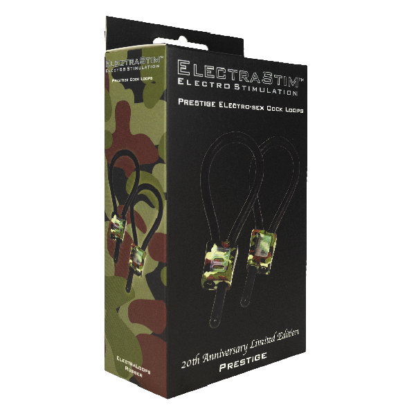 ELECTRASTIM - PRESTIGE ELECTRALOOPS ADJUSTABLE COCK RINGS CAMOUFLAGE