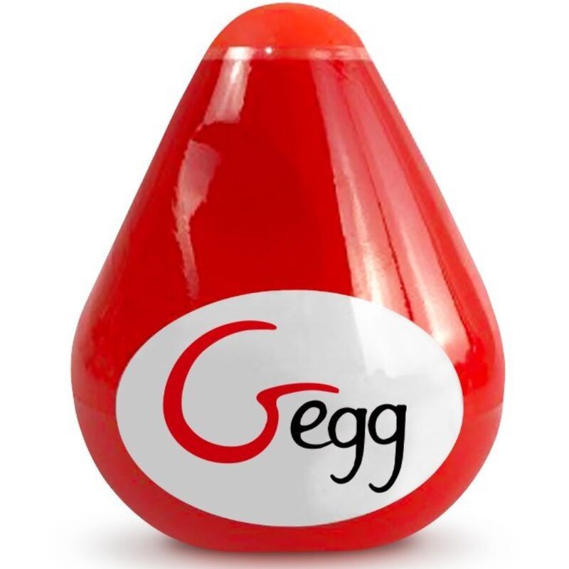 G-VIBE - REUSABLE TEXTURED MASTURBATOR EGG RED