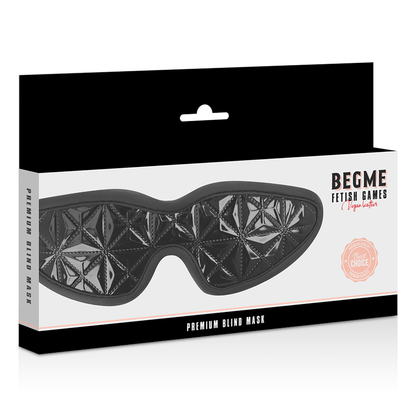 BEGME - MASQUE OBTURATEUR NOIR DE QUALITÉ SUPÉRIEURE AVEC DOUBLURE EN NÉOPRÈNE