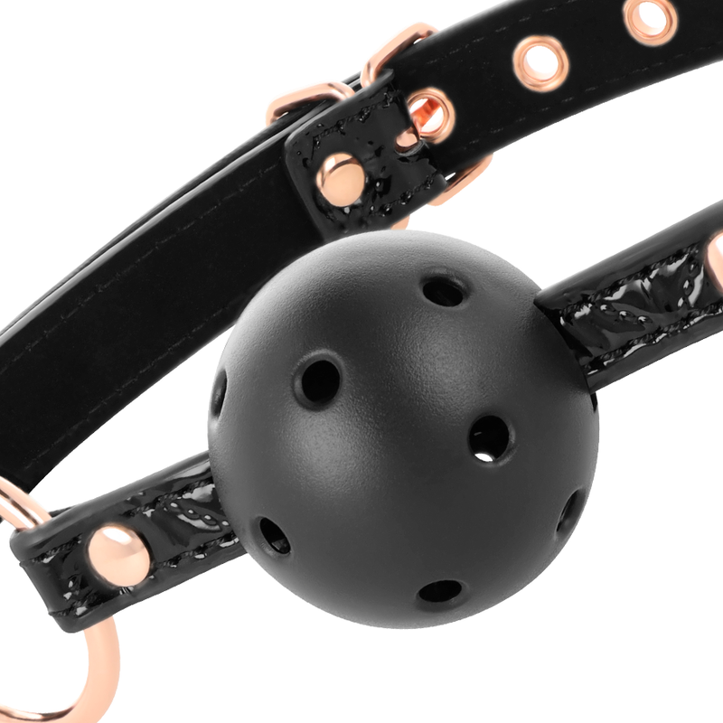 BEGME - BÂILLON EN CUIR VEGAN ÉDITION NOIRE