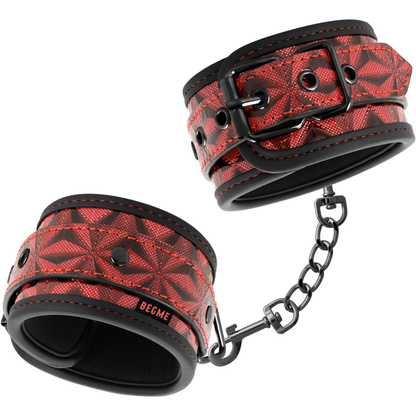 BEGME - MENOTTES DE CHEVILLE ÉDITION ROUGE PREMIUM AVEC DOUBLURE EN NÉOPRÈNE