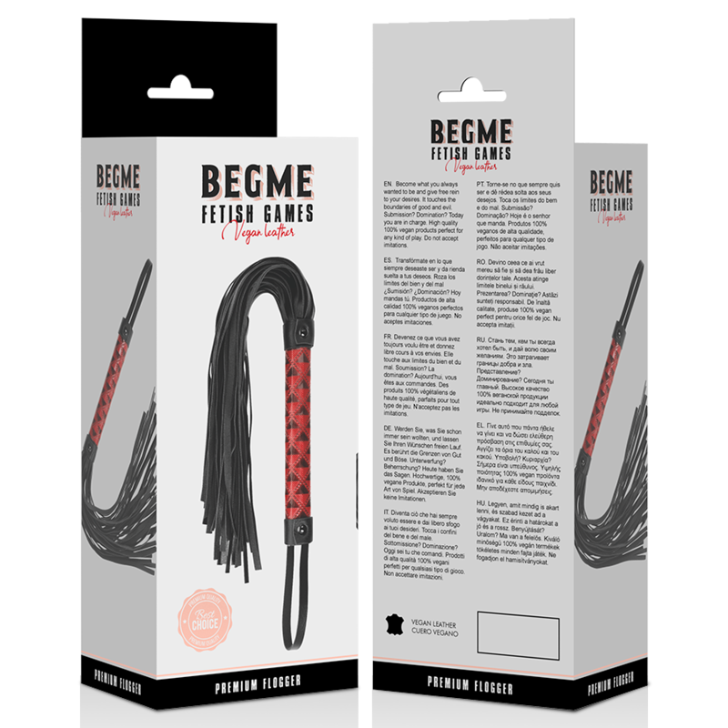 BEGME - RED EDITION LÁTIGO DE CUERO VEGANO