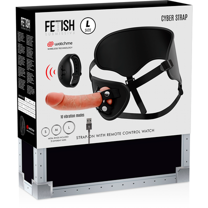 ARNES CIBERNÉTICO DE FETICHE SUMISO CON DILDO DE CONTROL REMOTO Y TECNOLOGÍA WATCHME L