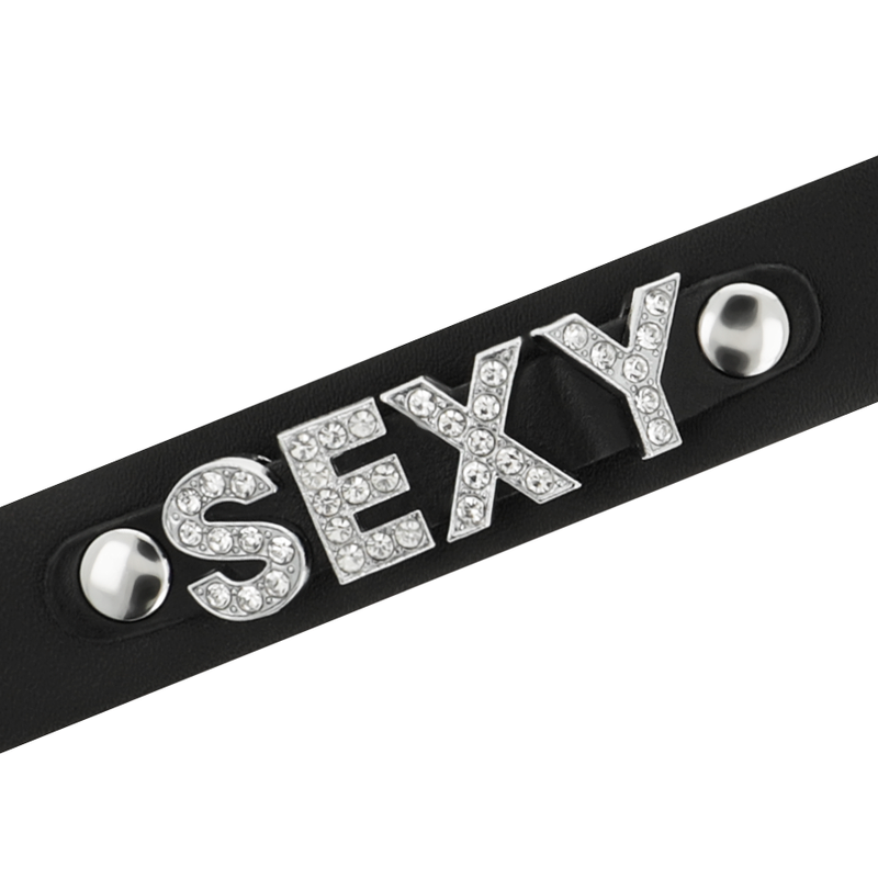 COQUETTE CHIC DESIRE - COLLIER RAS DE COU SEXY EN CUIR VÉGÉTALIEN