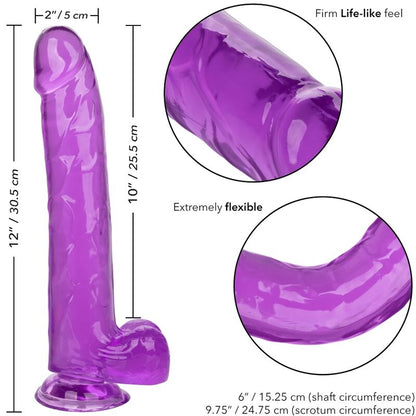 CALEXOTICS - GODEMICHET SIZE QUEEN VIOLET 25,5 CM