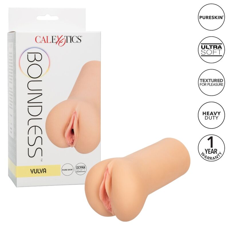 CALIFORNIA EXOTICS - BOUNDLESS VULVA STROKER LIGHT SKIN