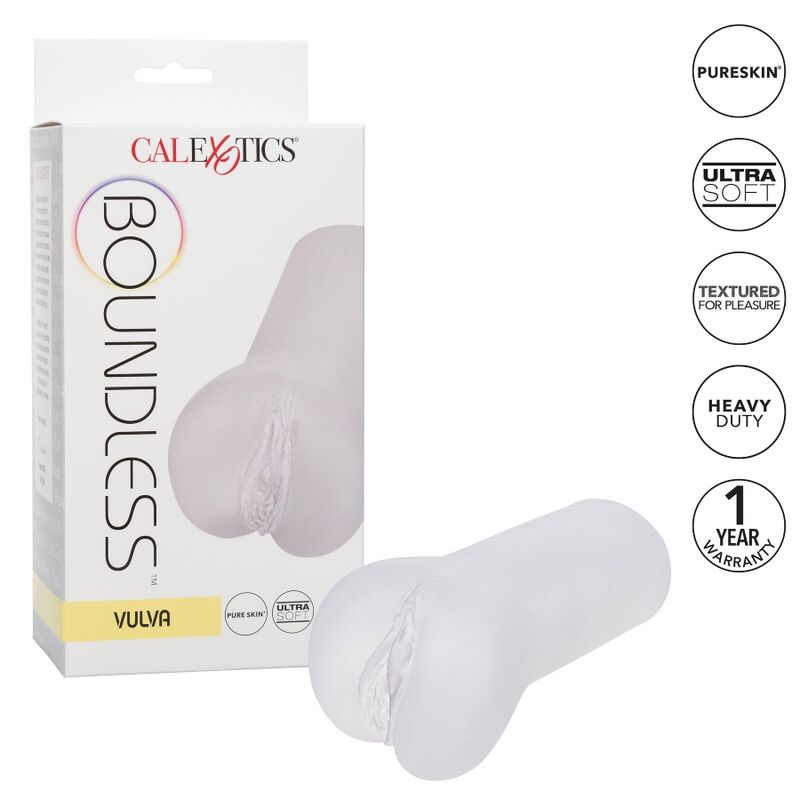 CALIFORNIA EXOTICS - BOUNDLESS VULVA STROKER TRANSPARENT