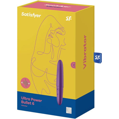 SATISFYER - MINI VIBRATEUR ULTRA PUISSANT 6 VIOLET