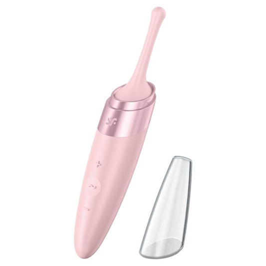SATISFYER - TWIRLING DELIGHT CLIT TIP VIBRATOR PINK
