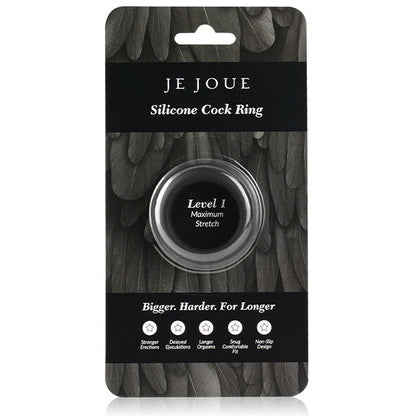 JE JOUE - MAXIMUM STRETCH SILICONE COCK RING - BLACK