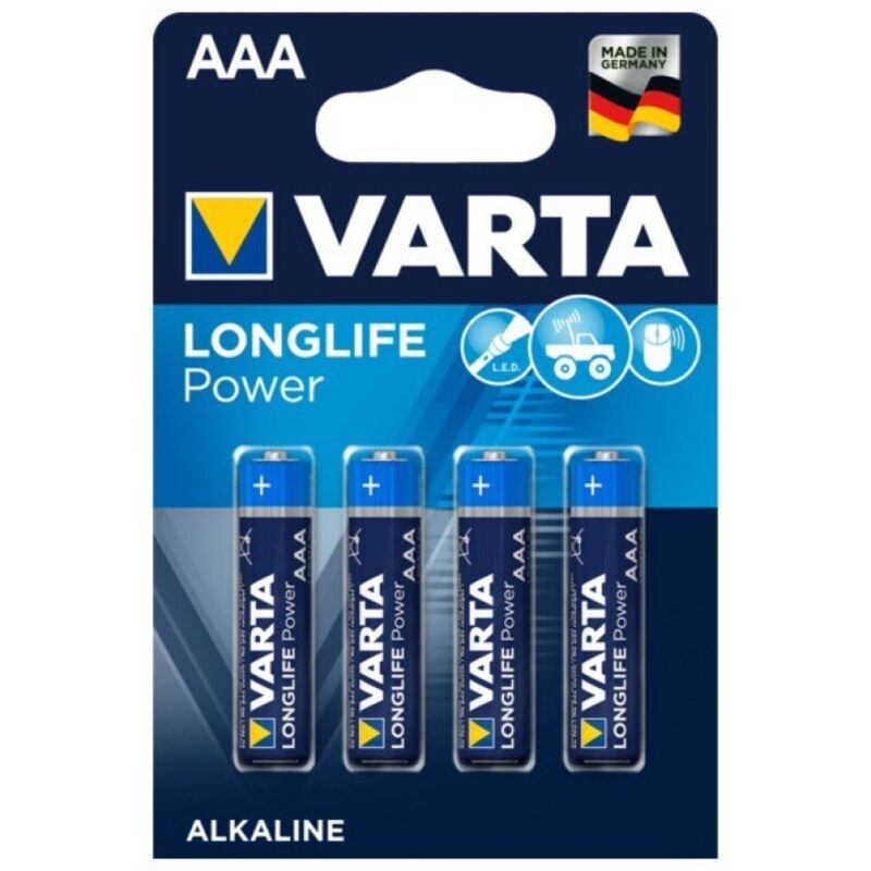 VARTA - LONGLIFE POWER ALKALINE BATTERY AAA LR03 4 UNIT