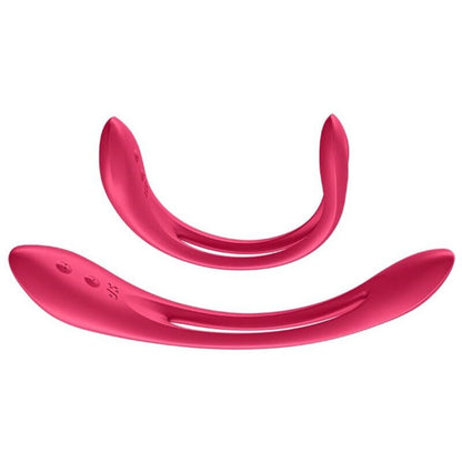 SATISFYER - ELASTIC JOY MULTI VIBRATEUR ROUGE