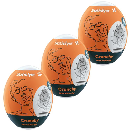 SATISFYER - 3 OEUFS MASTURBATEURS CROQUANTS