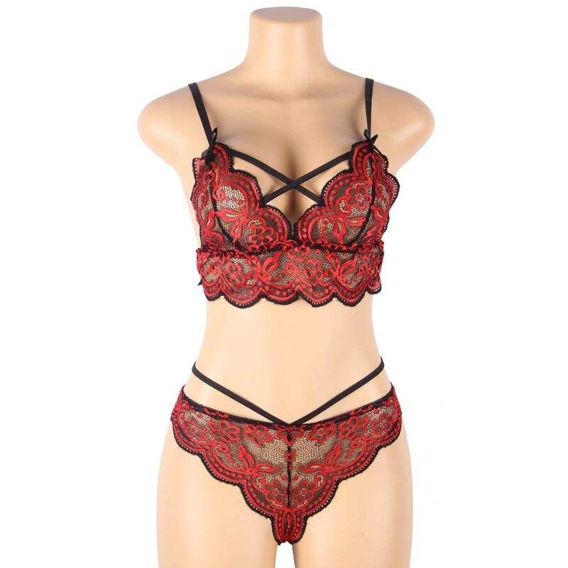 SUBBLIME - SET TWO PIECES SET LACE TOP AND PANTIES