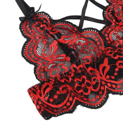SUBBLIME - SET TWO PIECES SET LACE TOP AND PANTIES