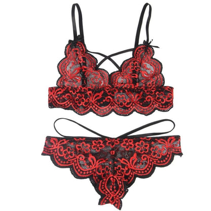 SUBBLIME - SET TWO PIECES SET LACE TOP AND PANTIES