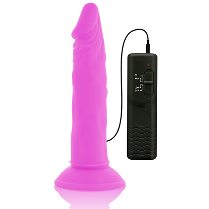 DIVERSIA - GODEMICHET VIBRANT FLEXIBLE VIOLET 23 CM -O- 4.3 CM