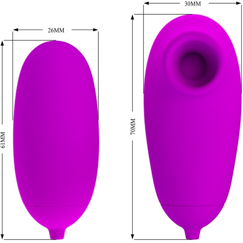 PRETTY LOVE - VIBRATING BULLET AND SUCTION CUP