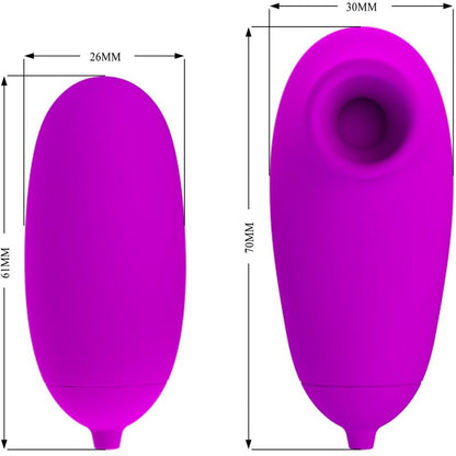 PRETTY LOVE - VIBRATING BULLET AND SUCTION CUP