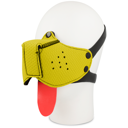 BOZAL DE FETICHE PARA PERROS OHMAMA - AMARILLO
