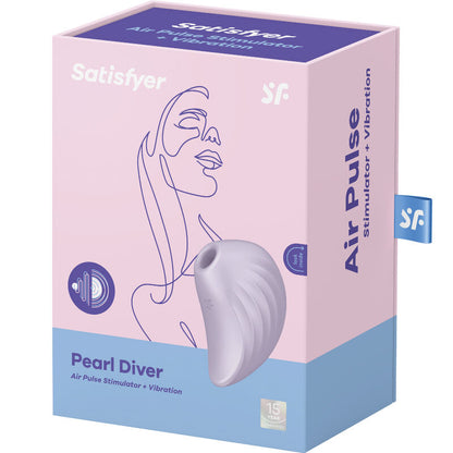 SATISFYER - PEARL DIVER AIR PULSE STIMULATOR & VIBRATOR