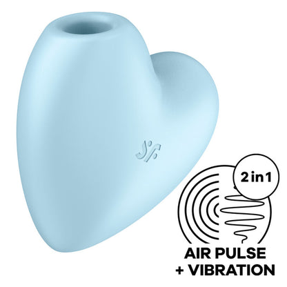 SATISFYER - CUTIE HEART AIR PULSE STIMULATOR & VIBRATOR