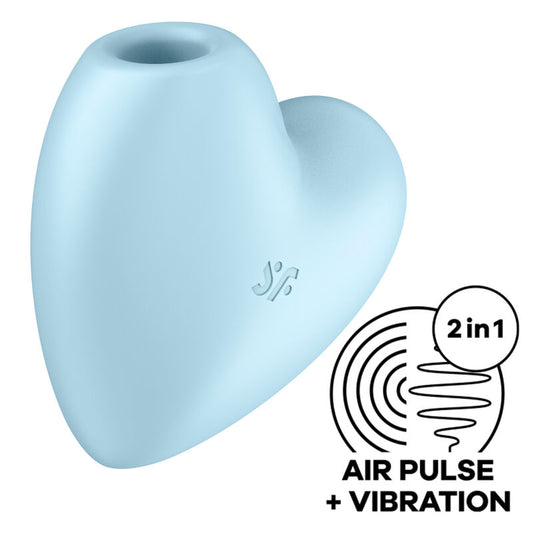 SATISFYER - CUTIE HEART AIR PULSE STIMULATOR & VIBRATOR