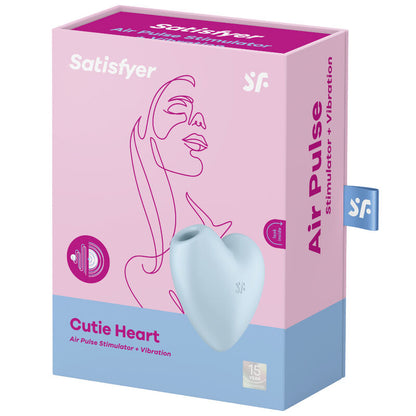 SATISFYER - CUTIE HEART AIR PULSE STIMULATOR & VIBRATOR