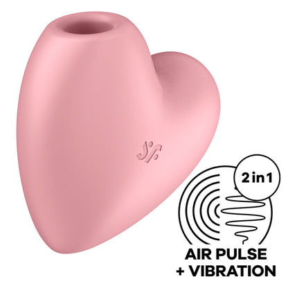SATISFYER - CUTIE HEART AIR PULSE STIMULATOR & VIBRATOR