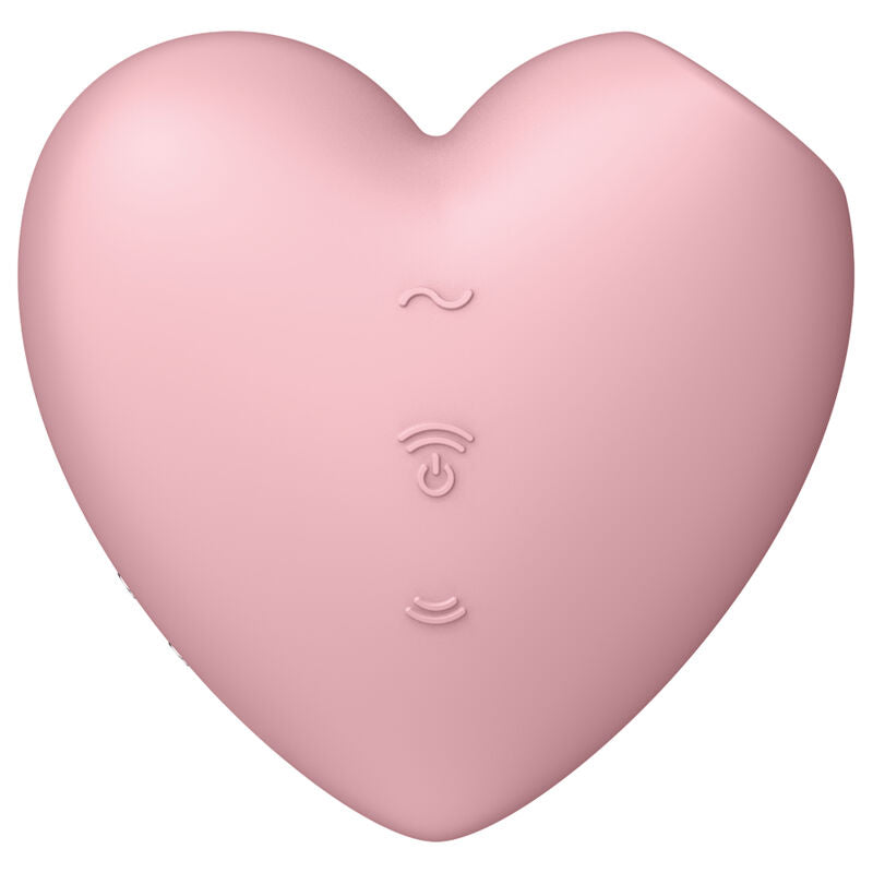 SATISFYER - CUTIE HEART AIR PULSE STIMULATOR & VIBRATOR